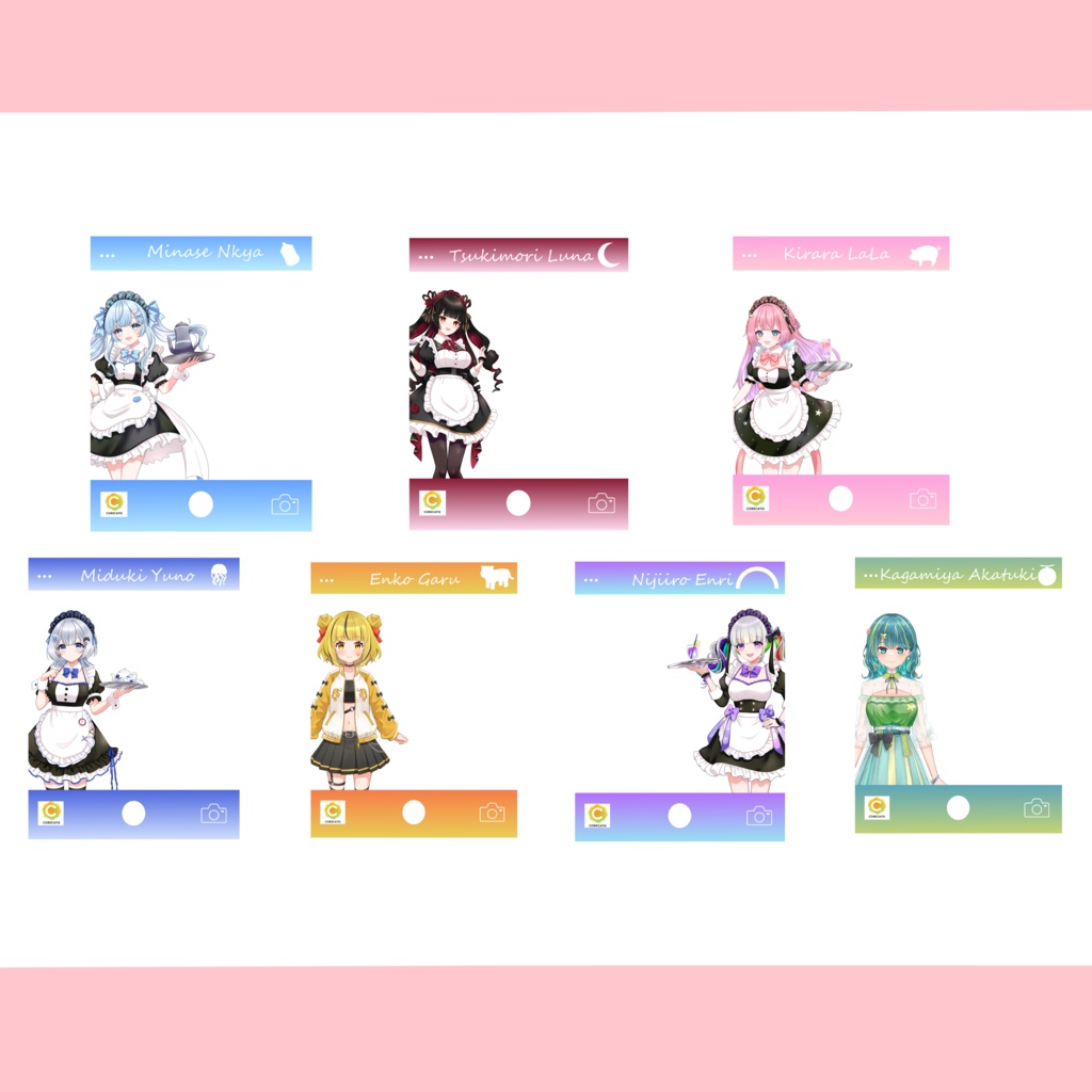 ランダムフォト風アクリルカードA