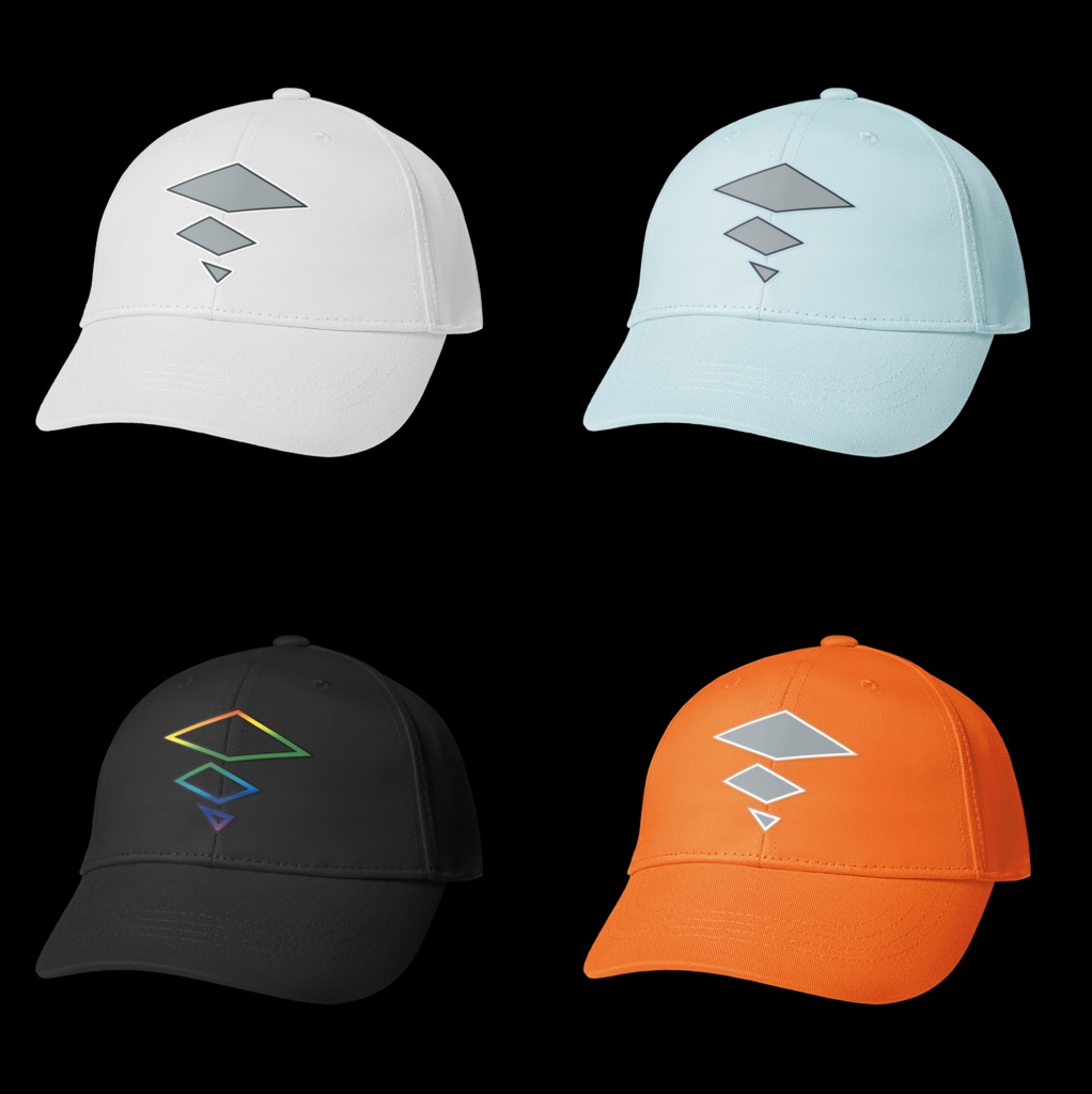 額柄キャップ全4種