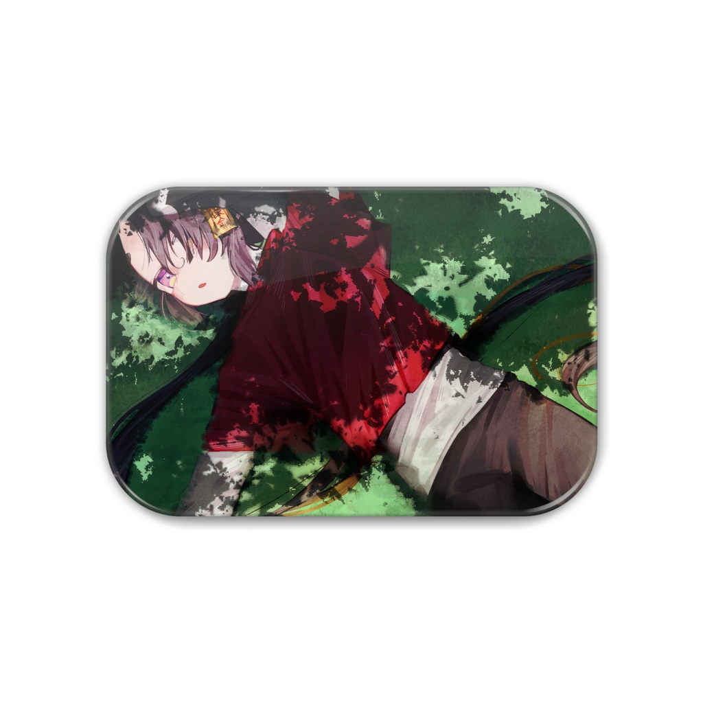 角丸わんたお缶バッチ2種