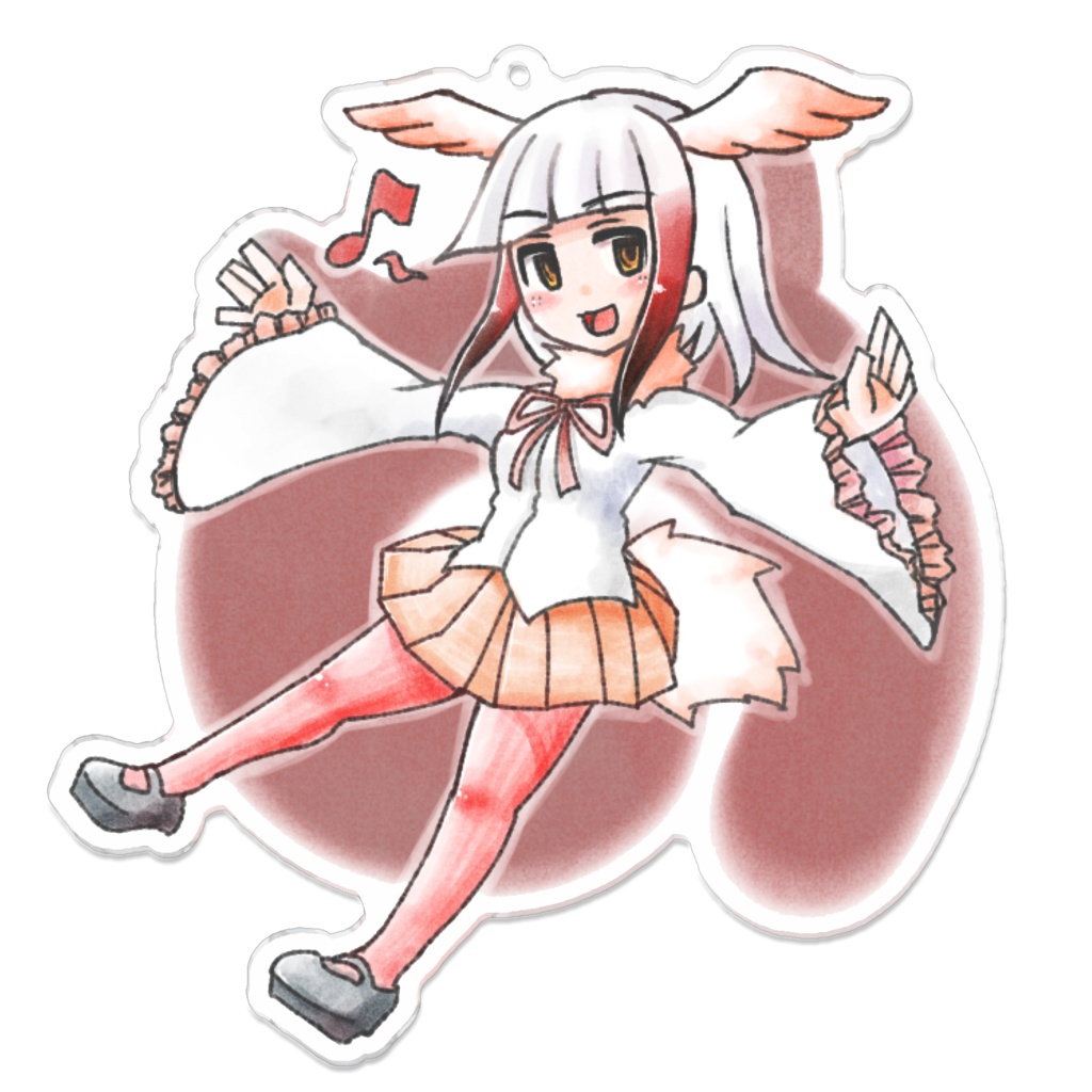 けものフレンズ トキのアクリルキーホルダー おとうふすとあー Booth