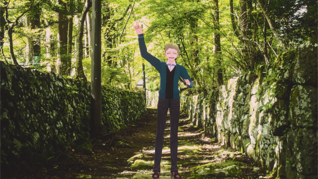 【VRoid】シックなカーディガンセット【男女兼用】