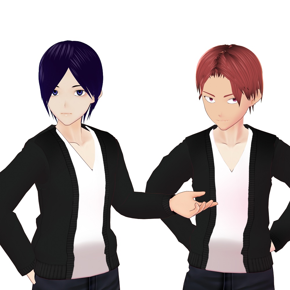 【VRoid】シックなカーディガンセット【男女兼用】