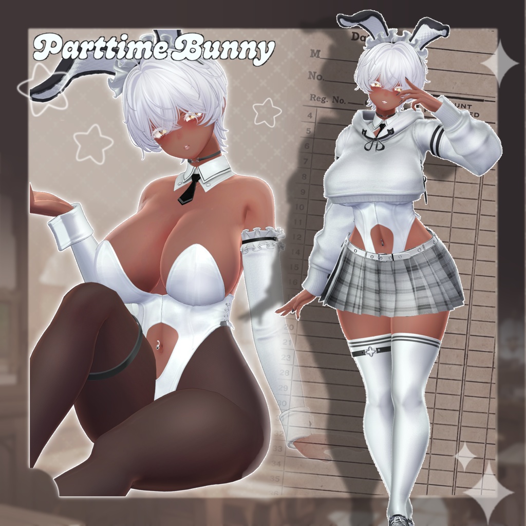 【 9Avatars 】-Parttime Bunny- バイト先のバーニーガール