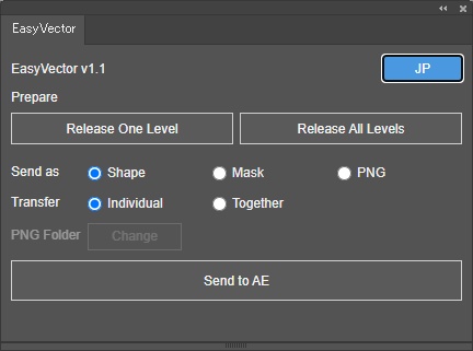 EasyVector|Illustrator → After Effects 転送スクリプト