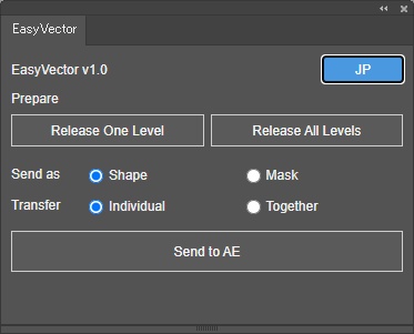 EasyVector|Illustrator → After Effects 転送スクリプト