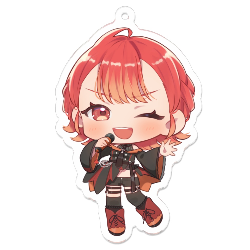 紅葉丸ライブ衣装ミニキャラキーホルダー(ウインク)