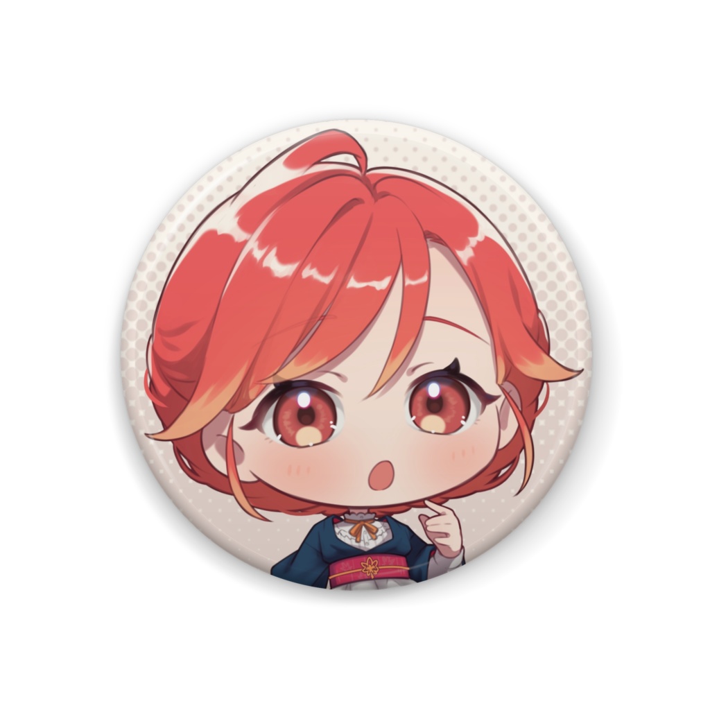 紅葉丸和服衣装A ミニキャラ缶バッチ①