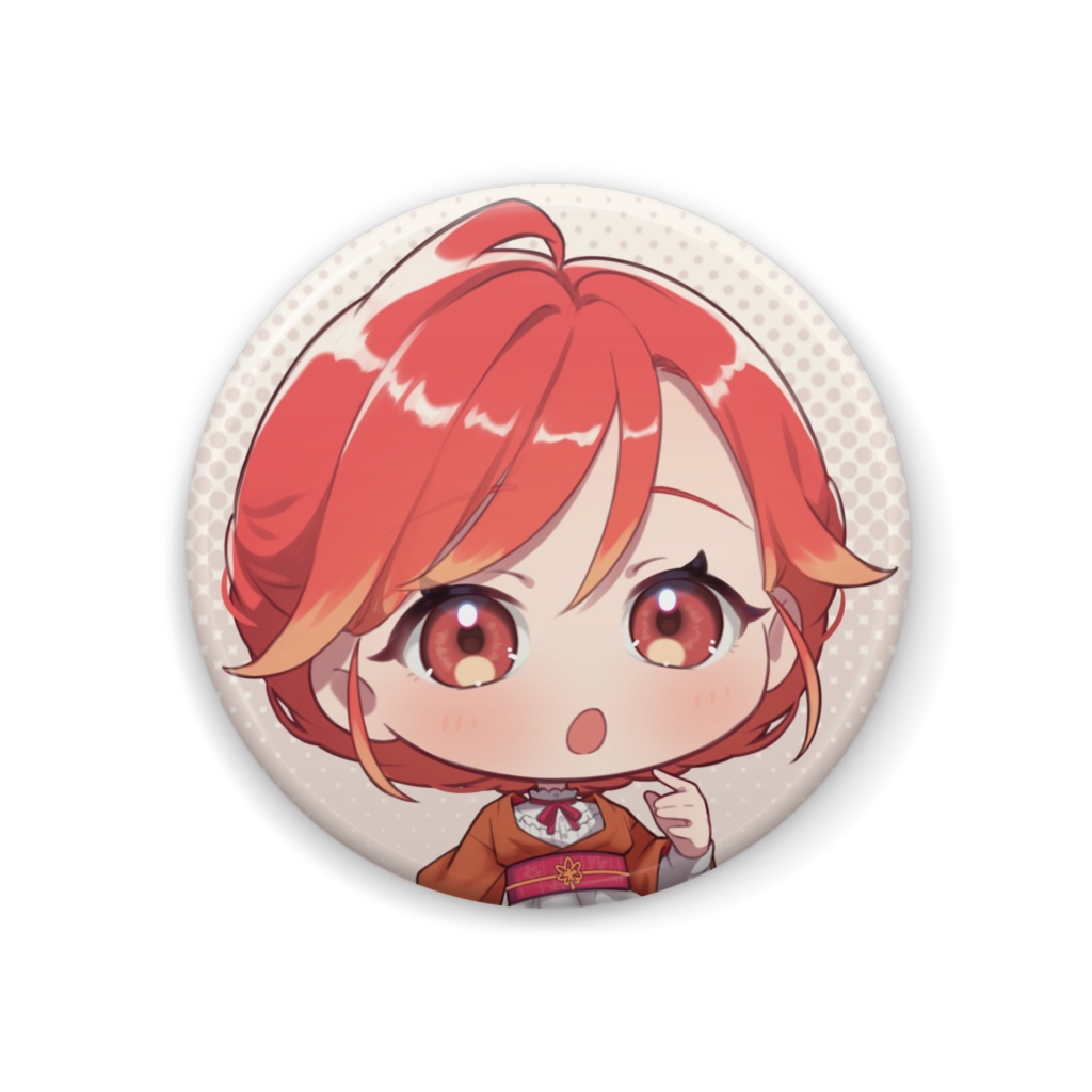 紅葉丸和服衣装B ミニキャラ缶バッチ①
