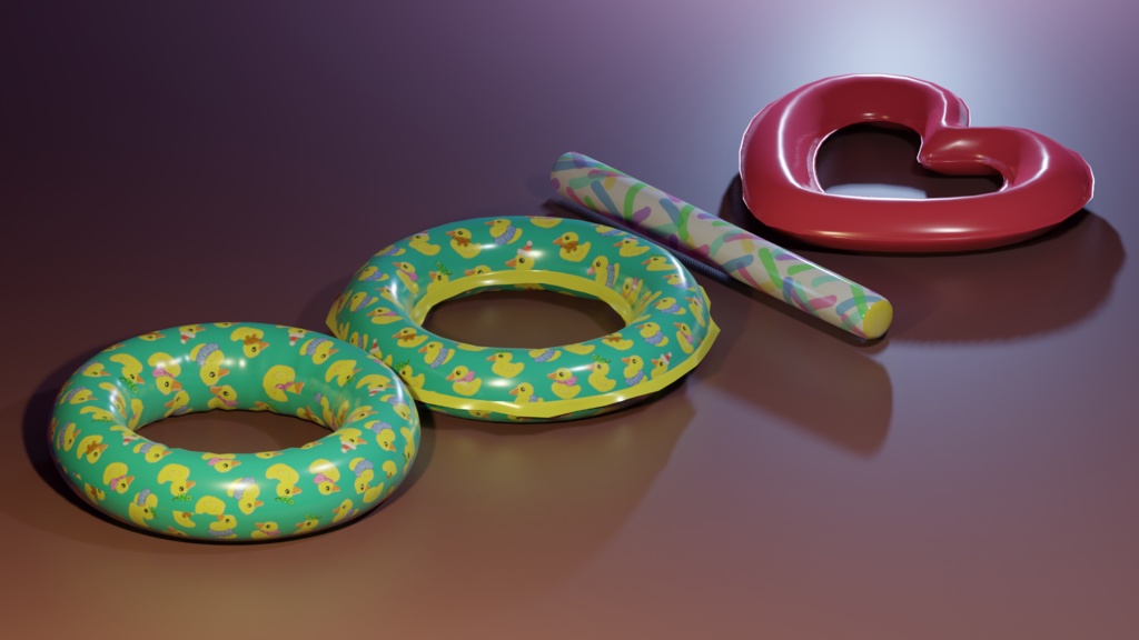 Pool Floaties { VRChat asset }[LOWPOLY UPDATE]