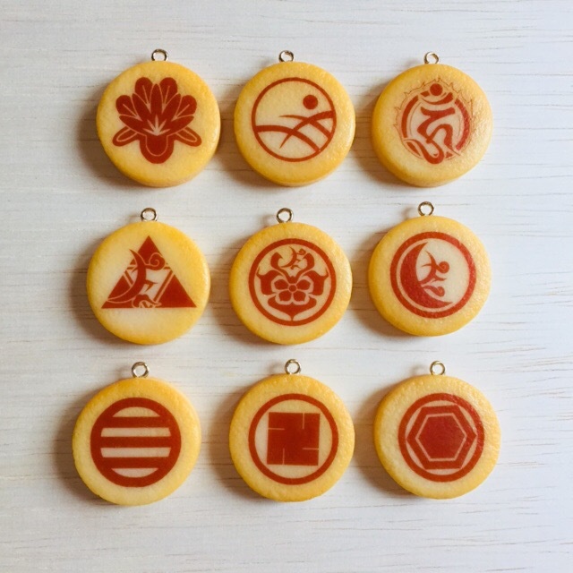 続・とうらぶプリントクッキーストラップ(刀紋ver.)