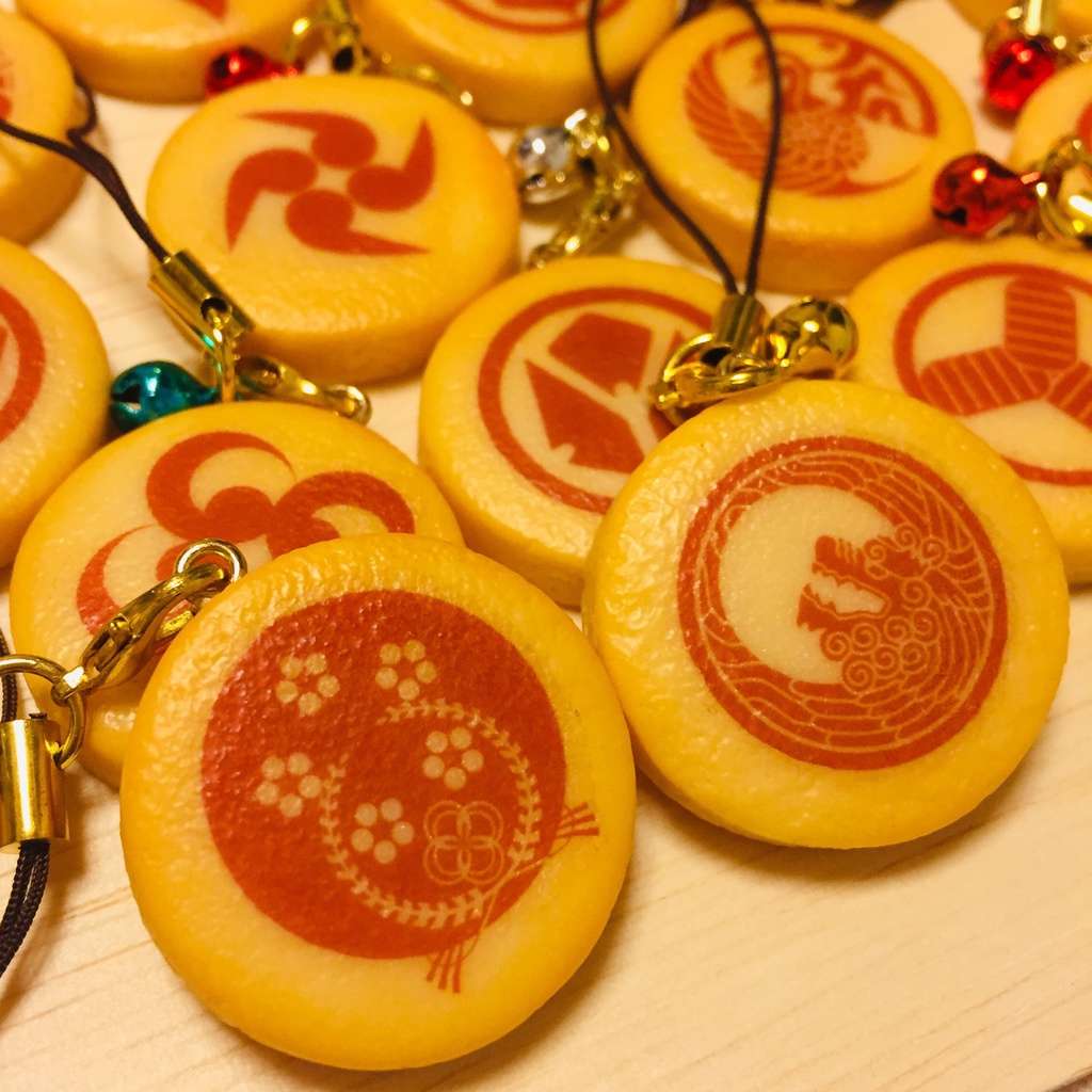 続・とうらぶプリントクッキーストラップ(刀紋ver.)