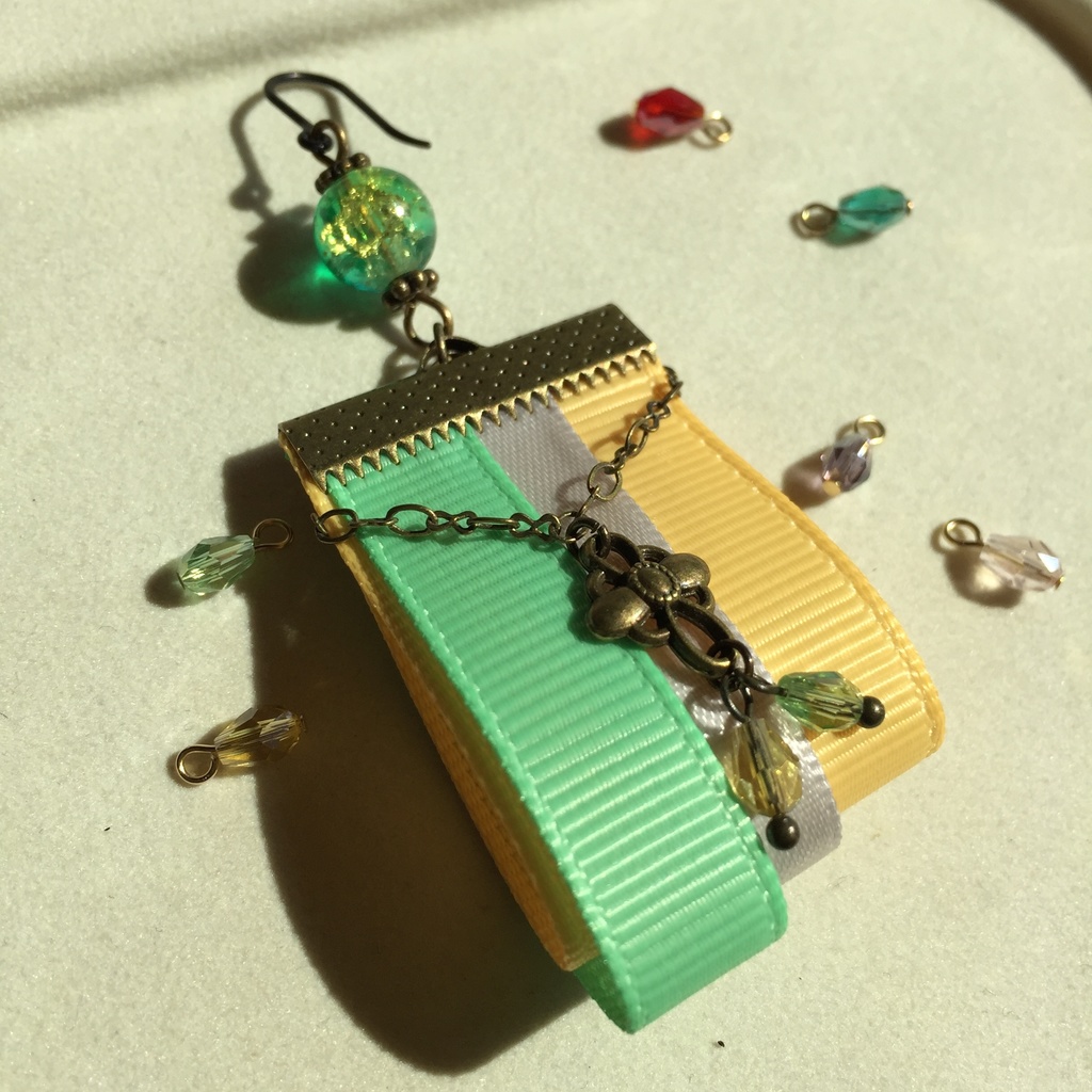 ヒプマイ 麻天狼イメージ リボンタッセルピアス(片耳用)