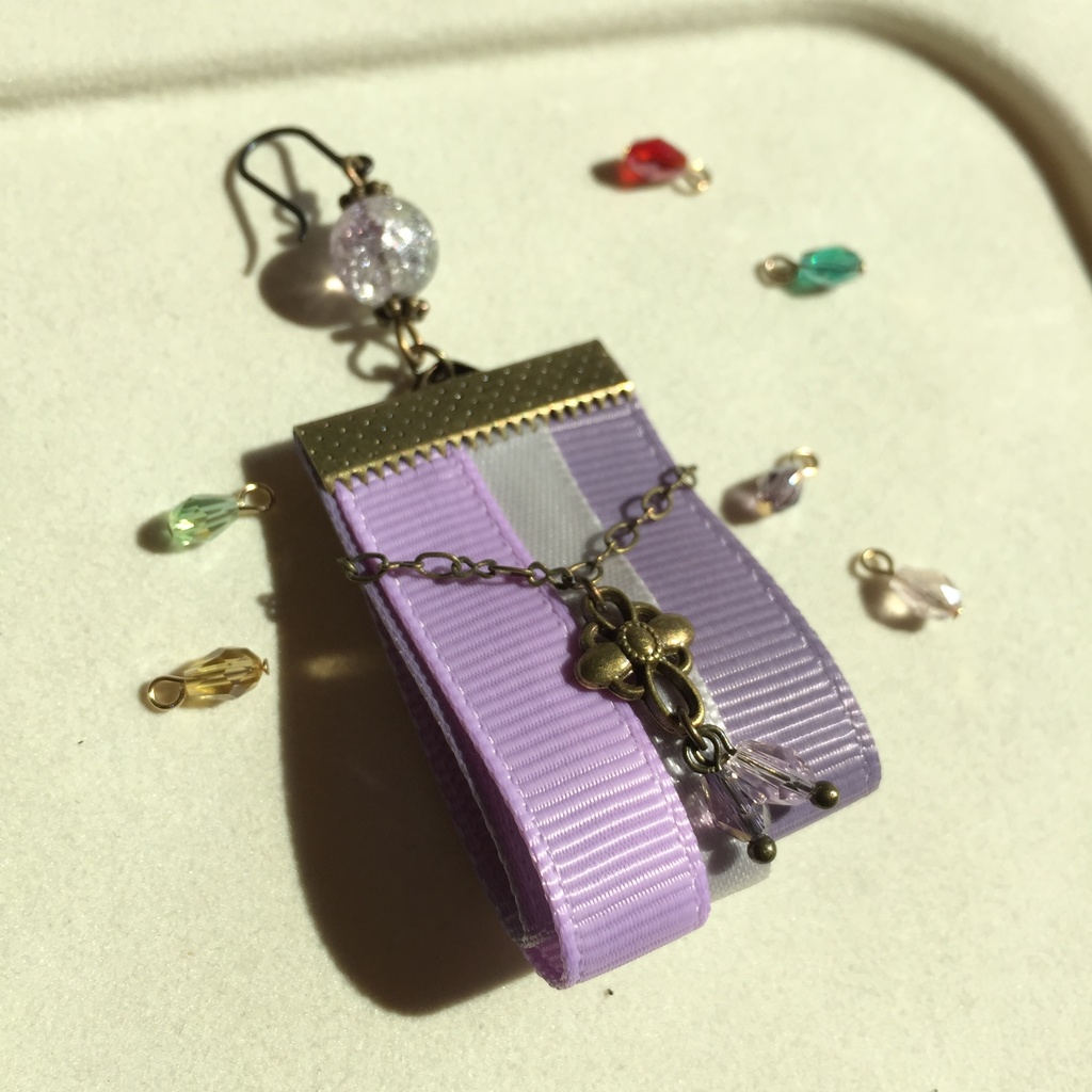 ヒプマイ 麻天狼イメージ リボンタッセルピアス(片耳用)