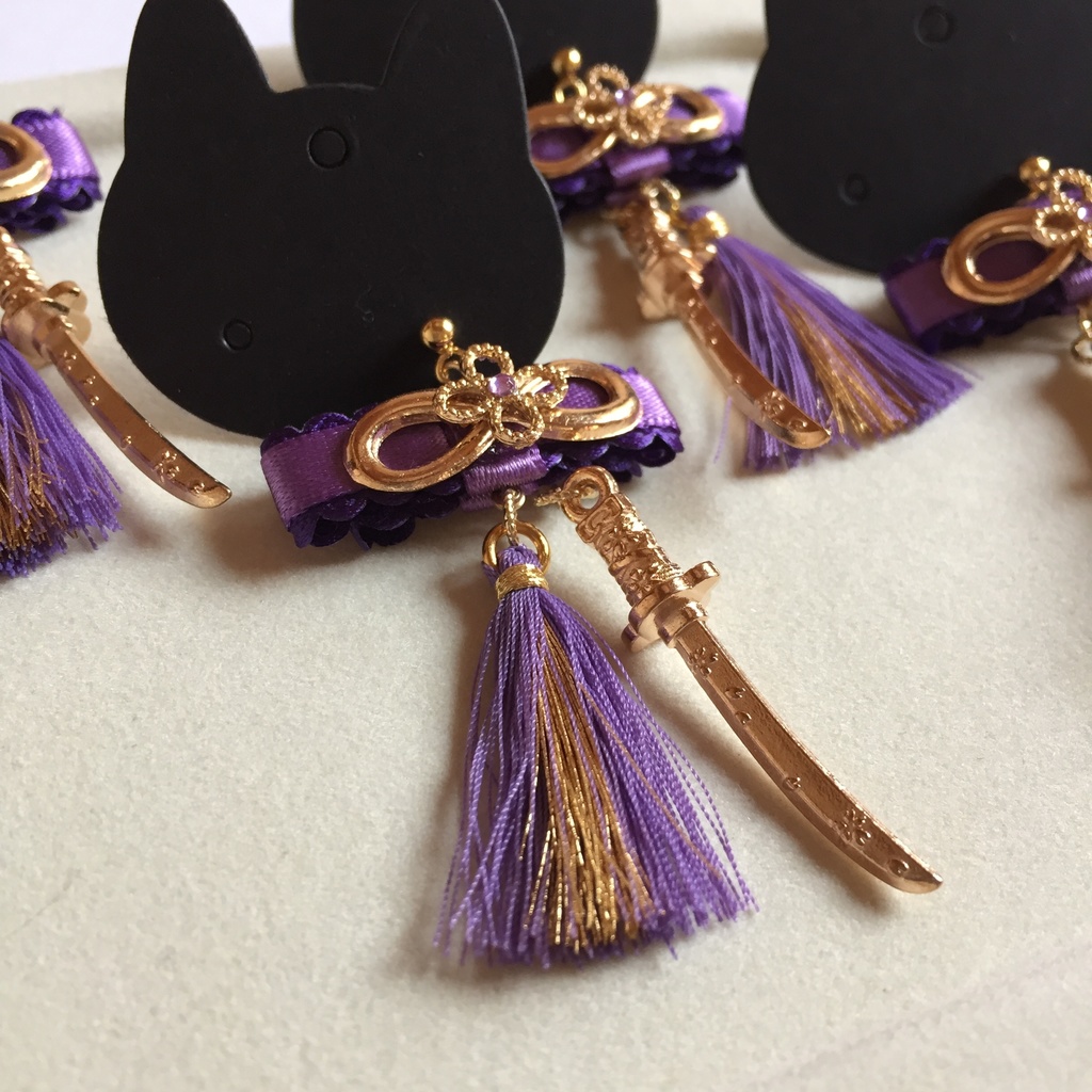 へし切長谷部イメージ 刀剣バックキャッチ片耳ピアス