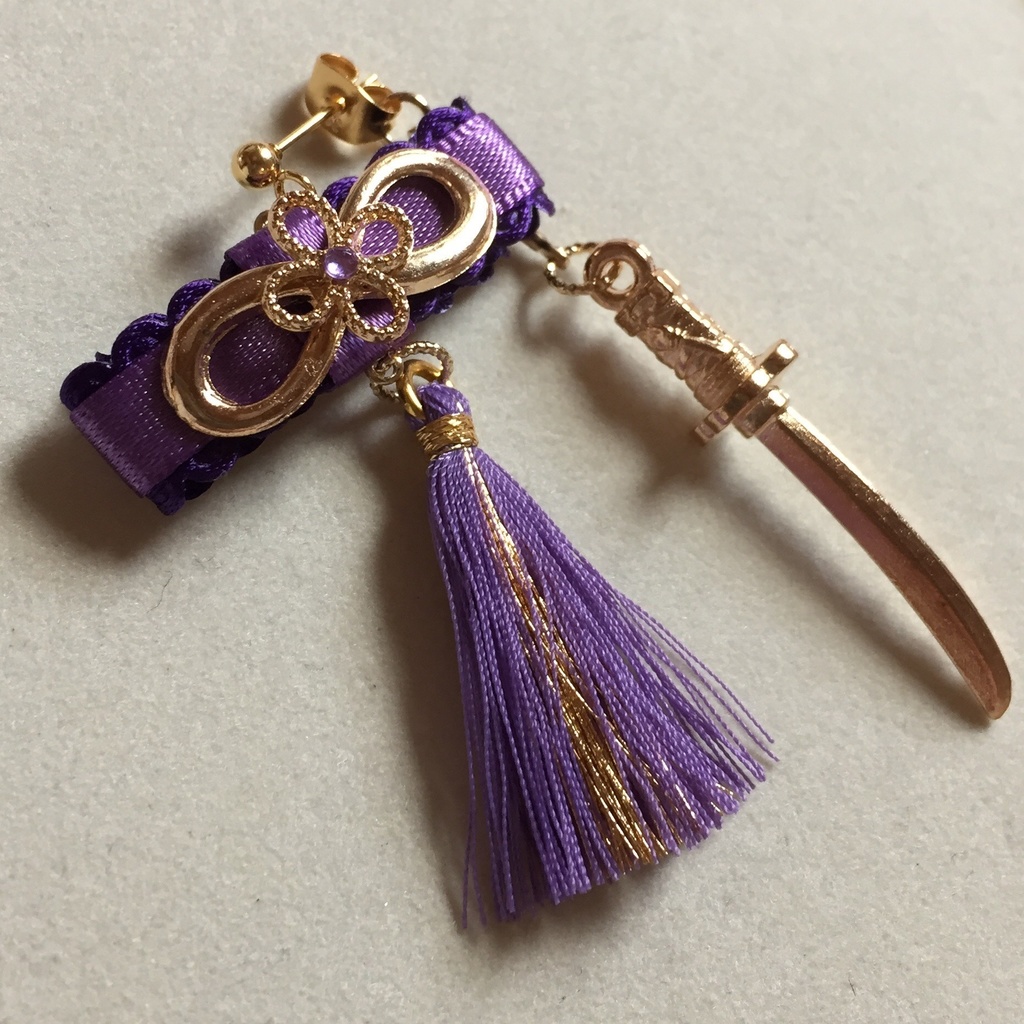 へし切長谷部イメージ 刀剣バックキャッチ片耳ピアス