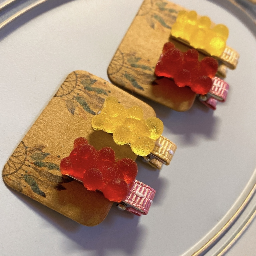 ぬいちゃんのおやつ くまちゃんグミクリップ🧸