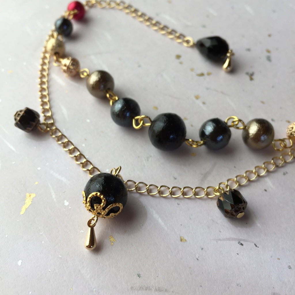 刀剣乱舞イメージ コットンパールブレスレット