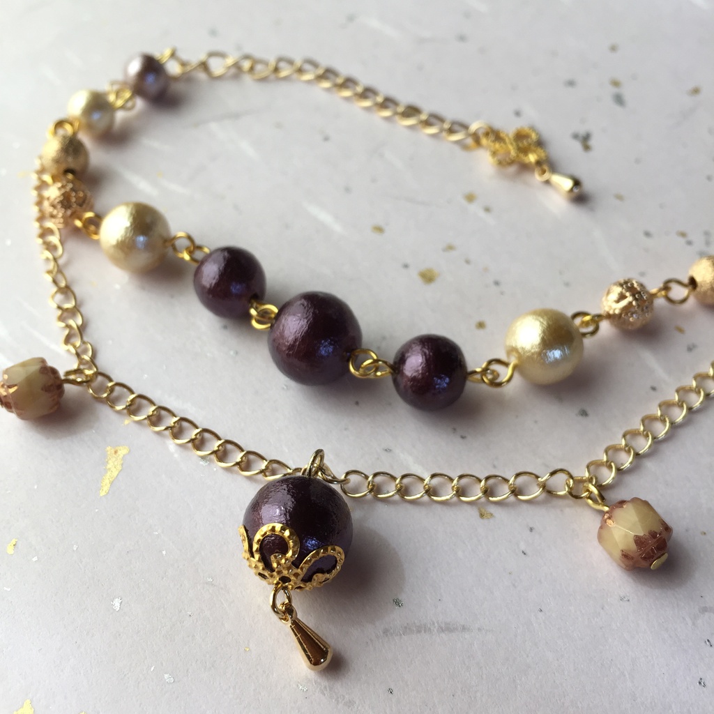 刀剣乱舞イメージ コットンパールブレスレット