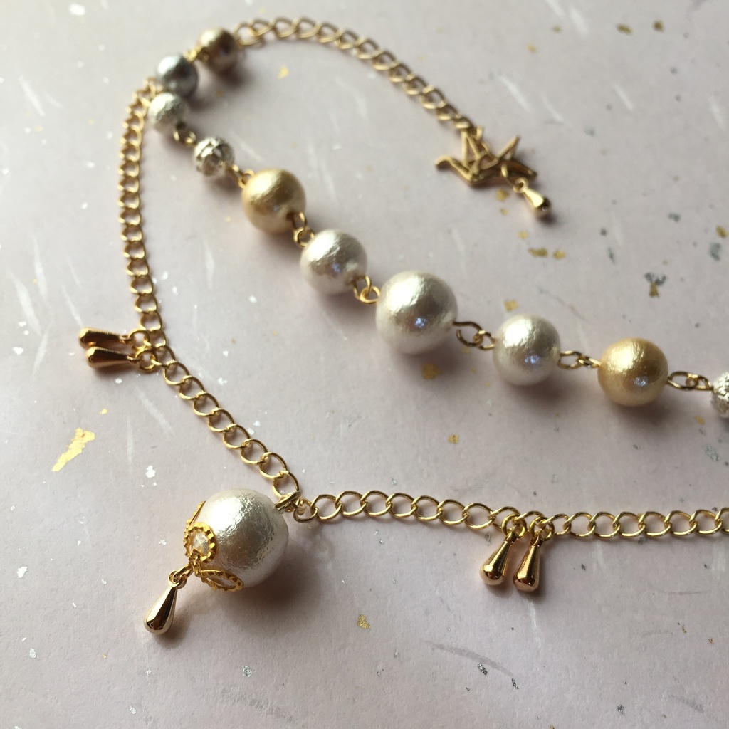 刀剣乱舞イメージ コットンパールブレスレット