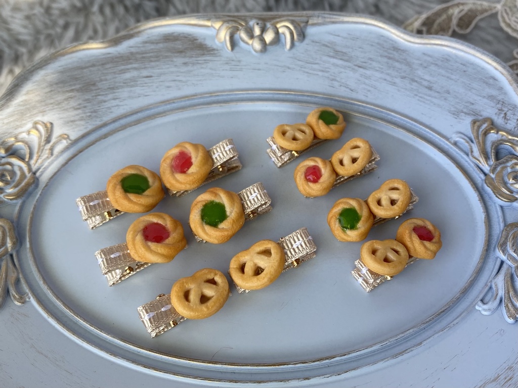 ぬいちゃんのおやつクリップ レトロクッキー