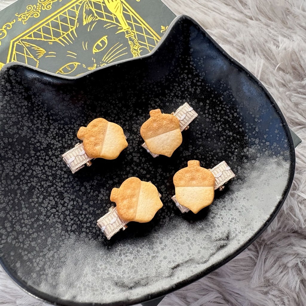 ぬいちゃんのおやつクリップ 森のクッキー