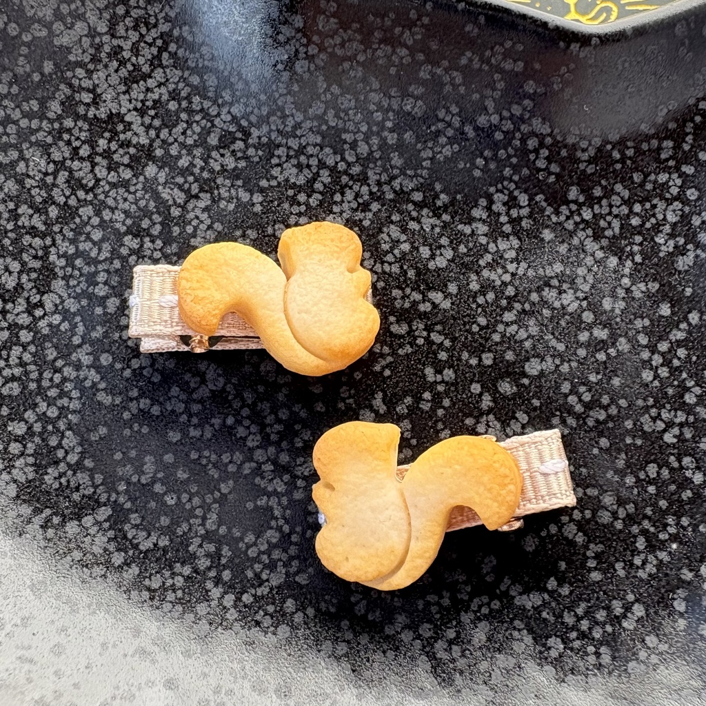 ぬいちゃんのおやつクリップ 森のクッキー