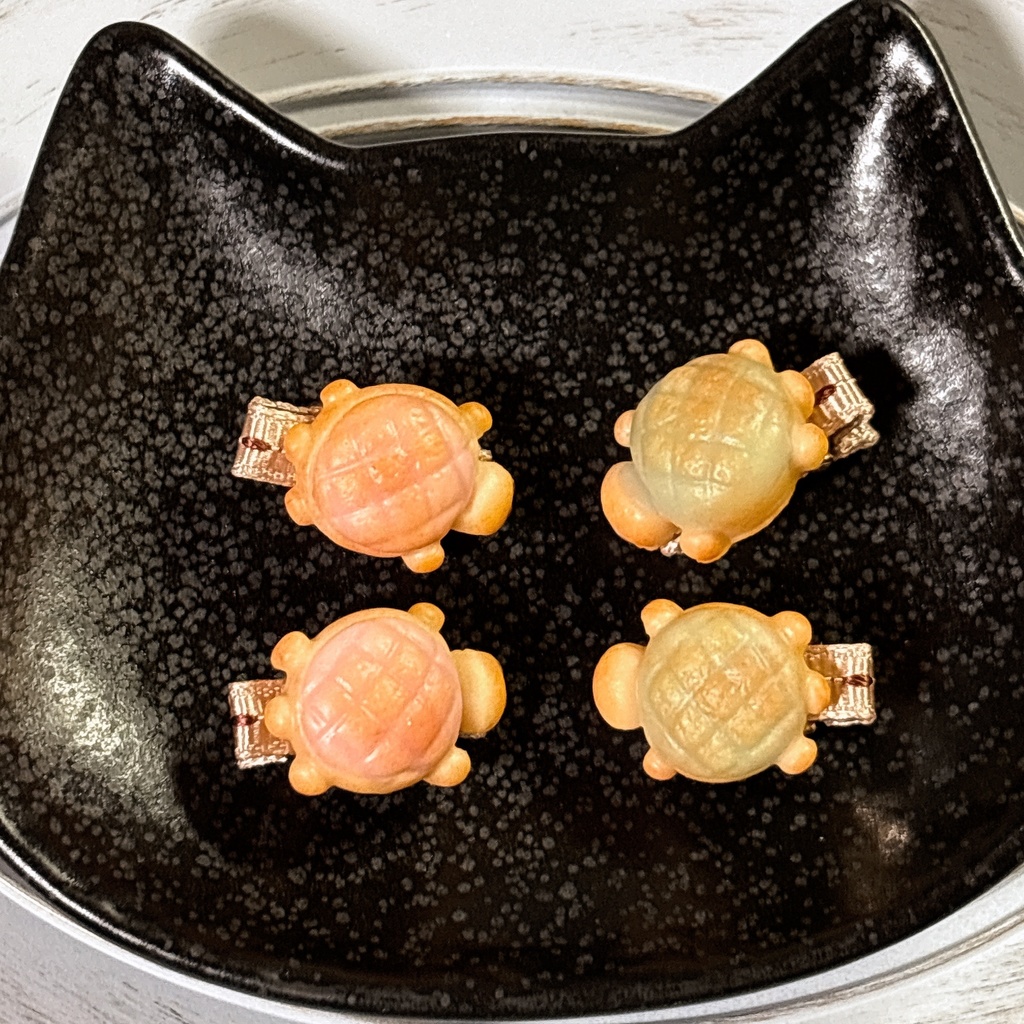 ぬいちゃんのおやつクリップ カメさんメロンパン🍈