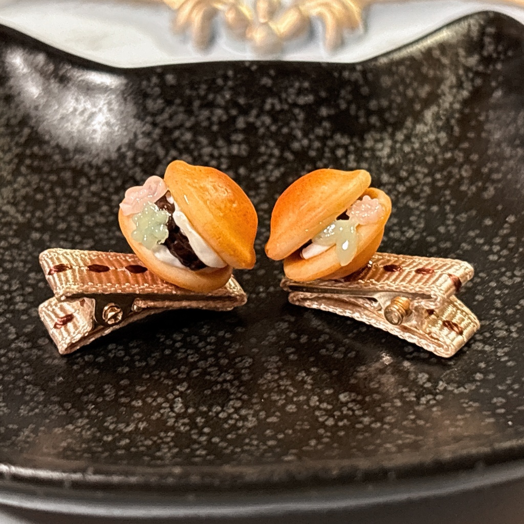 ぬいちゃんのおやつクリップ クリームどら焼き
