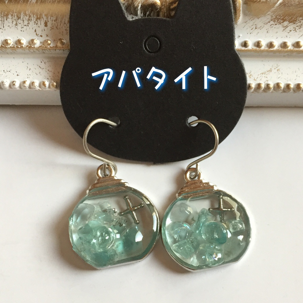 さざれ石のキャンディポットピアス