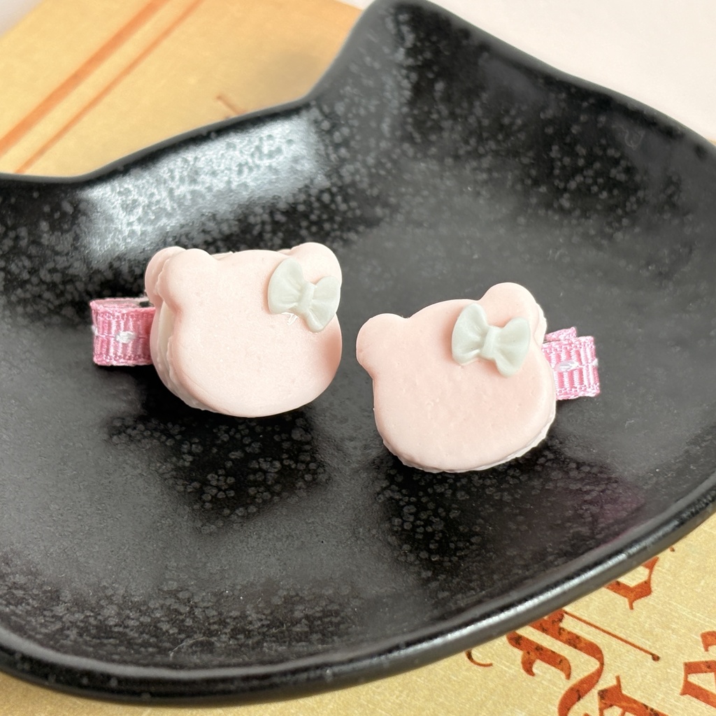 ぬいちゃんのおやつ くまさん🐻マカロンクリップ