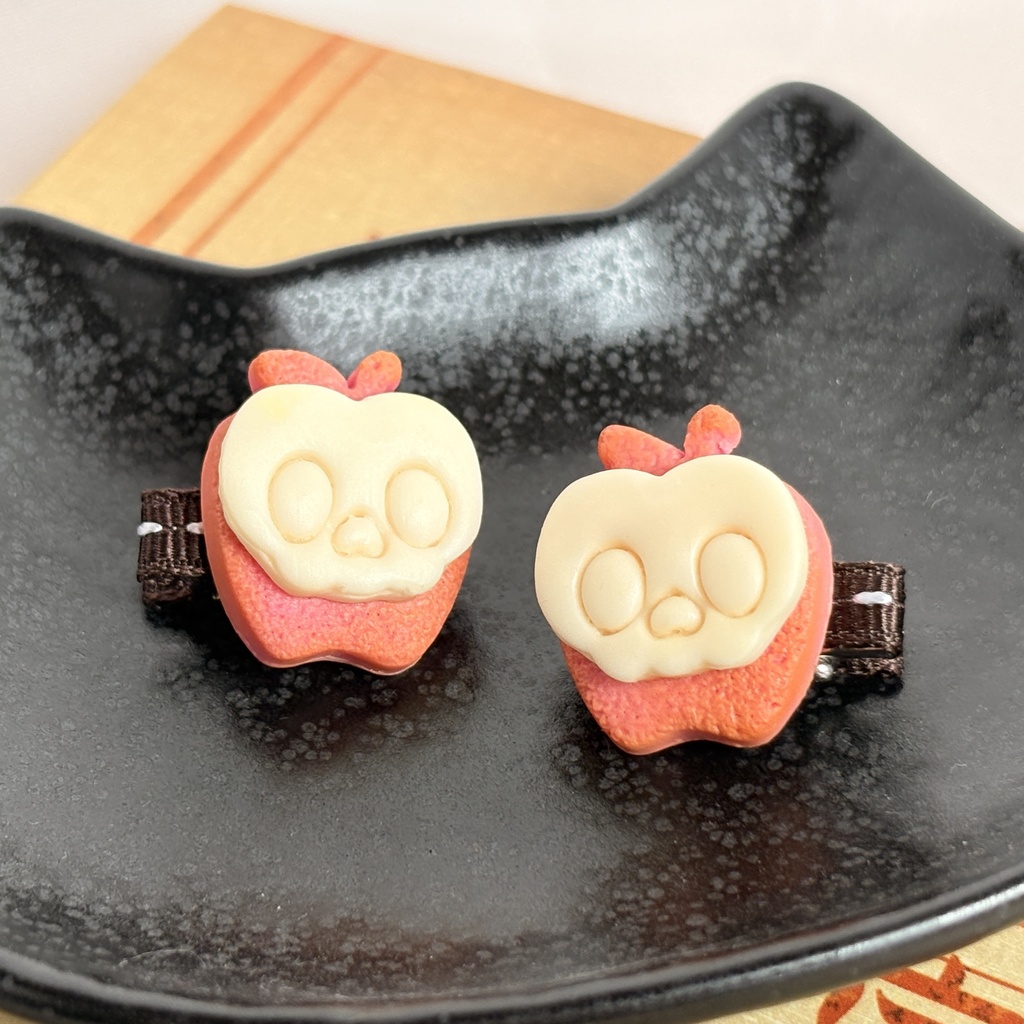 ぬいちゃんのおやつ おばけリンゴクッキー🍎クリップ