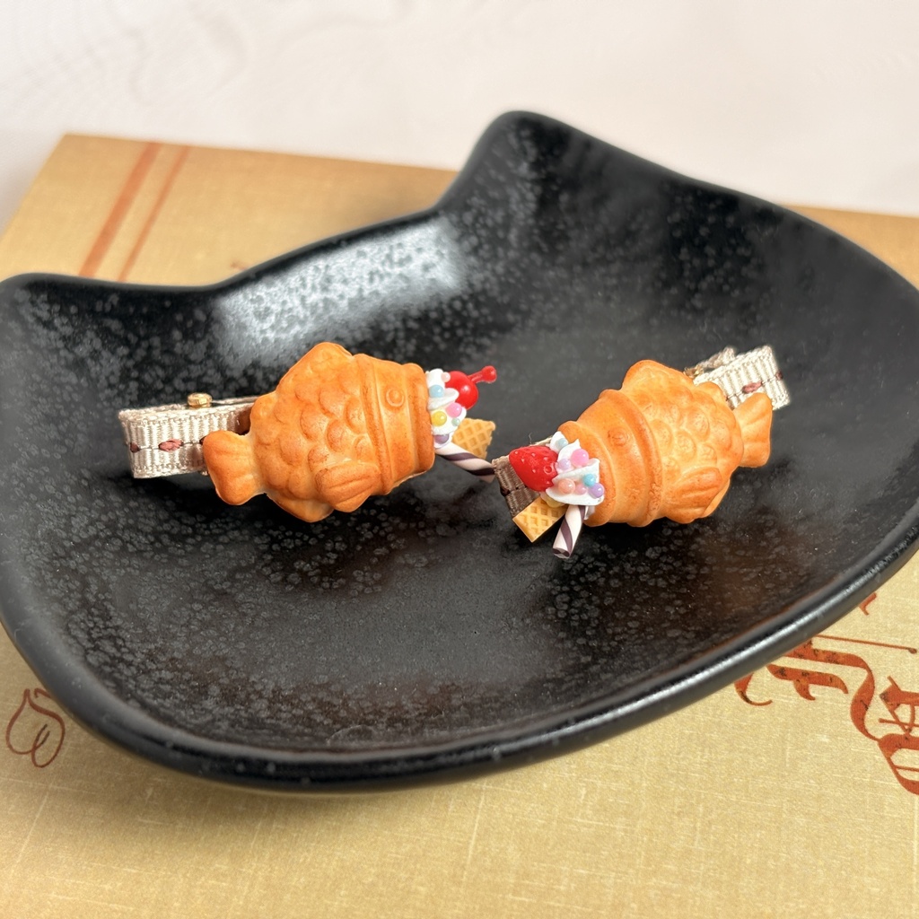 ぬいちゃんのおやつ 大きめたい焼きパフェクリップ