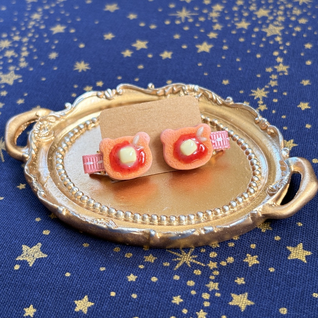 ぬいちゃんのおやつクリップ いちごパンケーキ🍓🥞