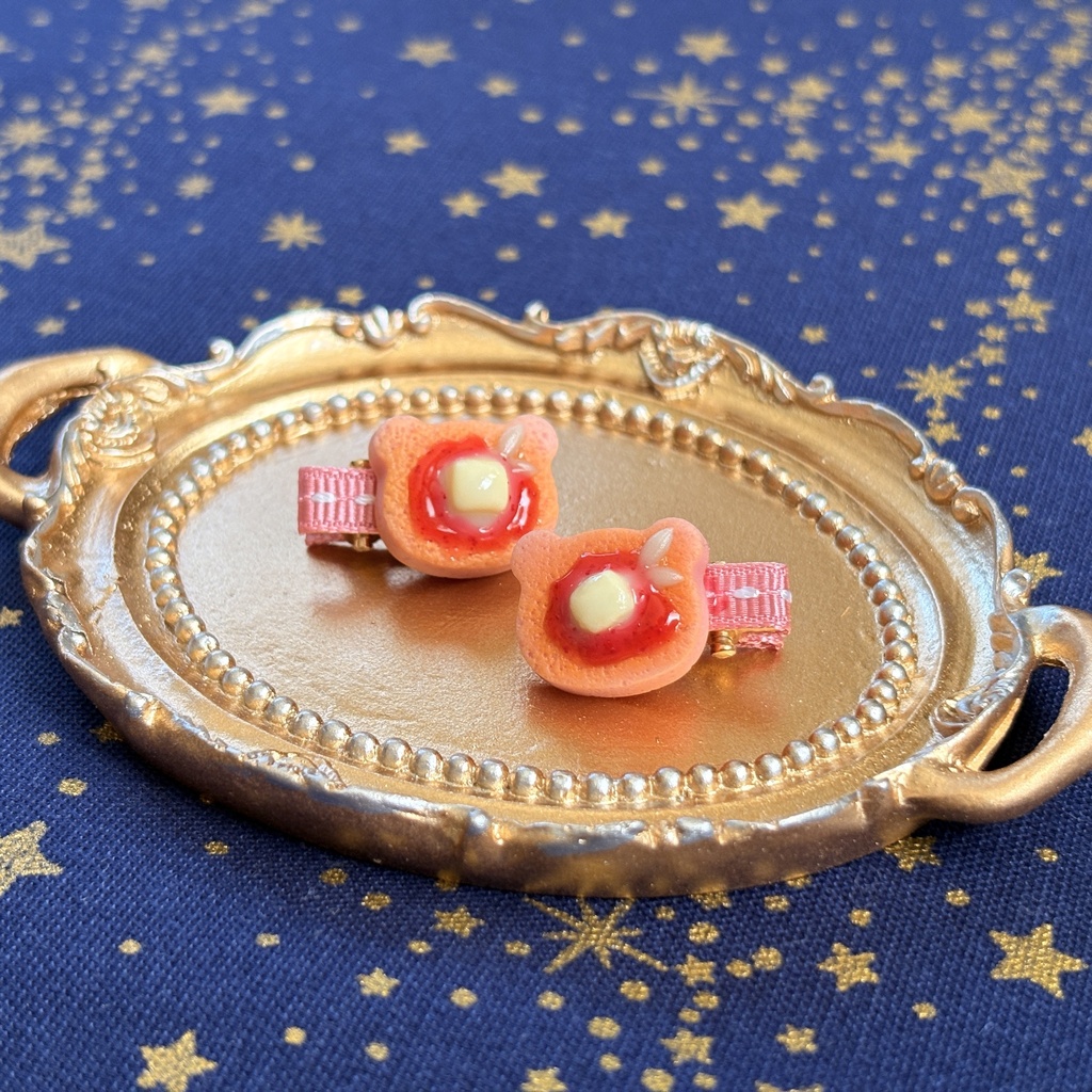 ぬいちゃんのおやつクリップ いちごパンケーキ🍓🥞