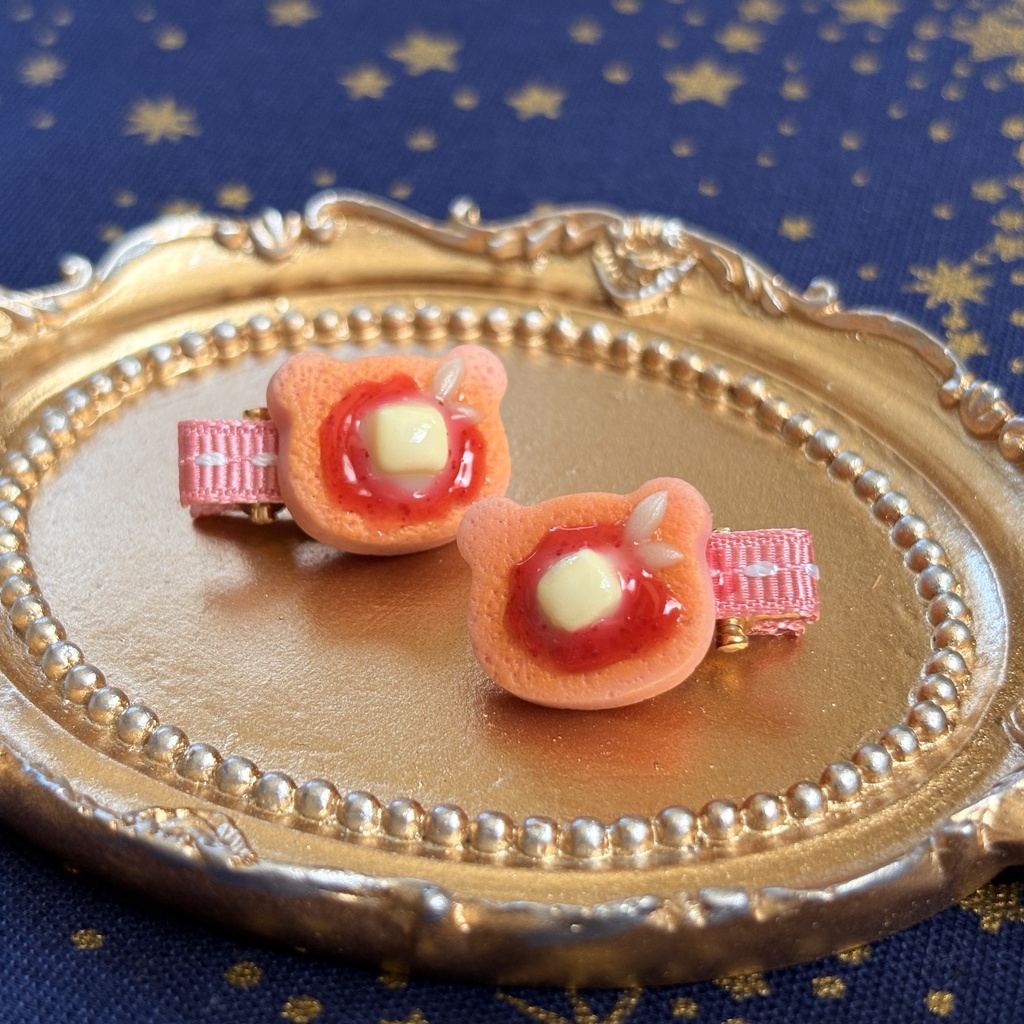 ぬいちゃんのおやつクリップ いちごパンケーキ🍓🥞