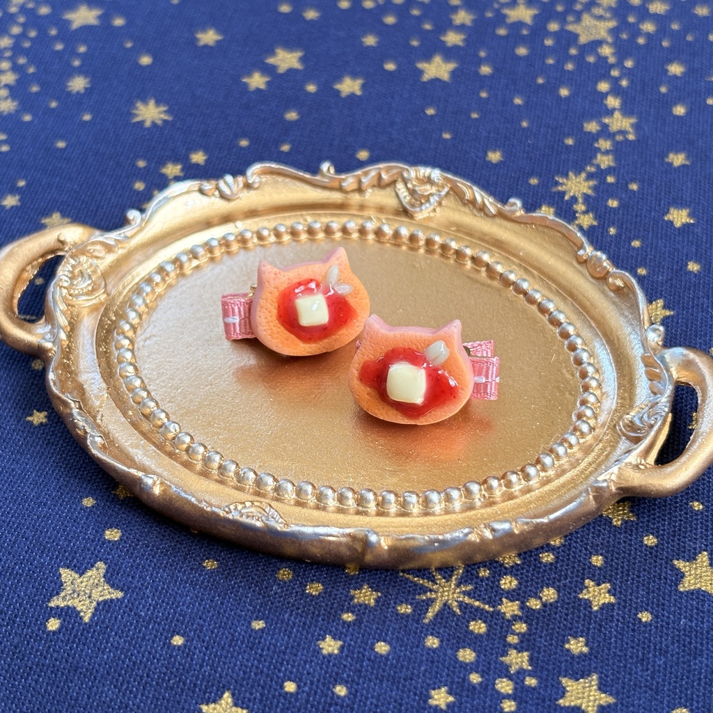 ぬいちゃんのおやつクリップ いちごパンケーキ🍓🥞