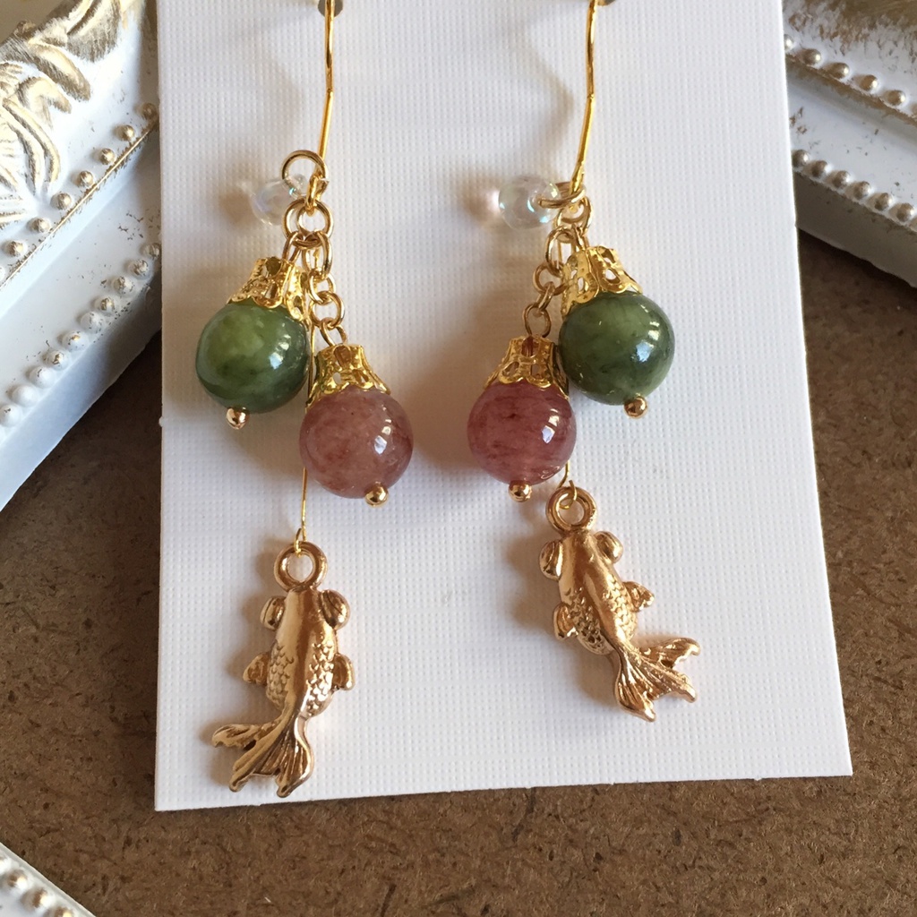 納涼 金魚ピアス