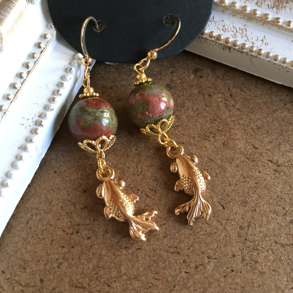納涼 金魚ピアス