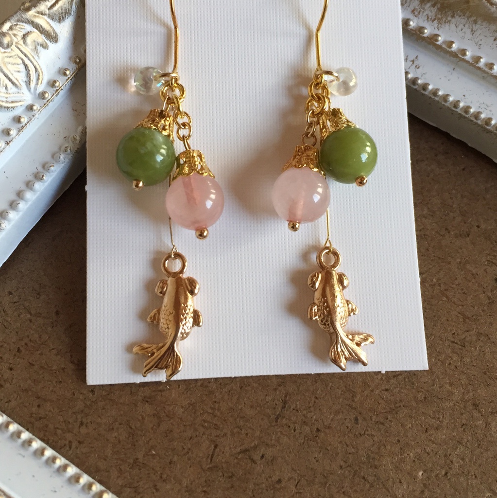 納涼 金魚ピアス