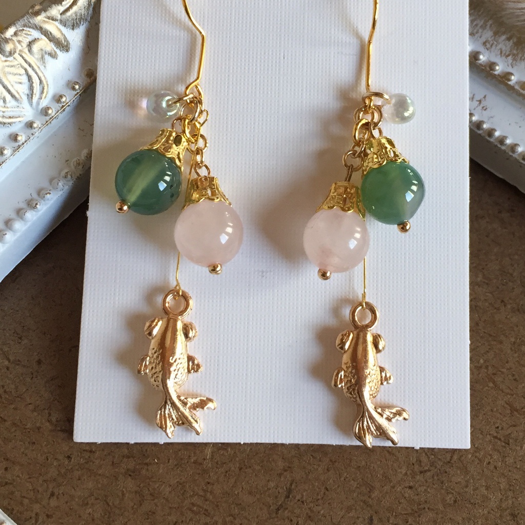 納涼 金魚ピアス