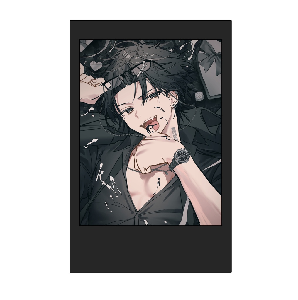 B　稀　色付きフレームチェキ