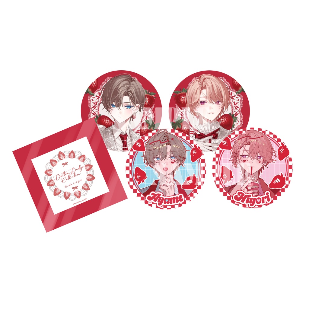 ランダムグリッター缶バッジ