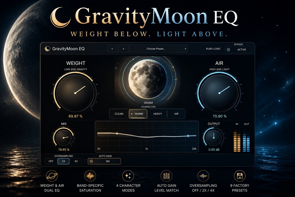 GravityMoon EQ | 音に、重力と月明かりを。