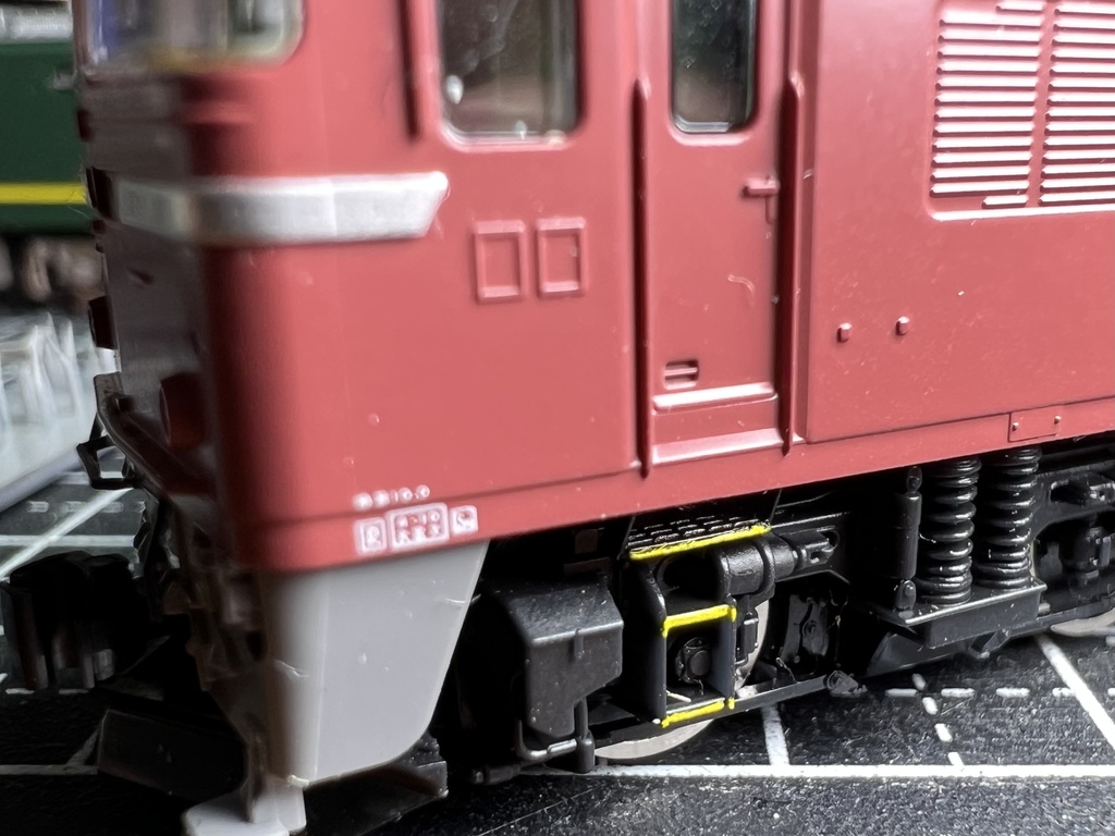 【Nゲージ 】機関車扉下ステップ 電機機関車 8K出力 3D精密パーツ 未塗装2両分