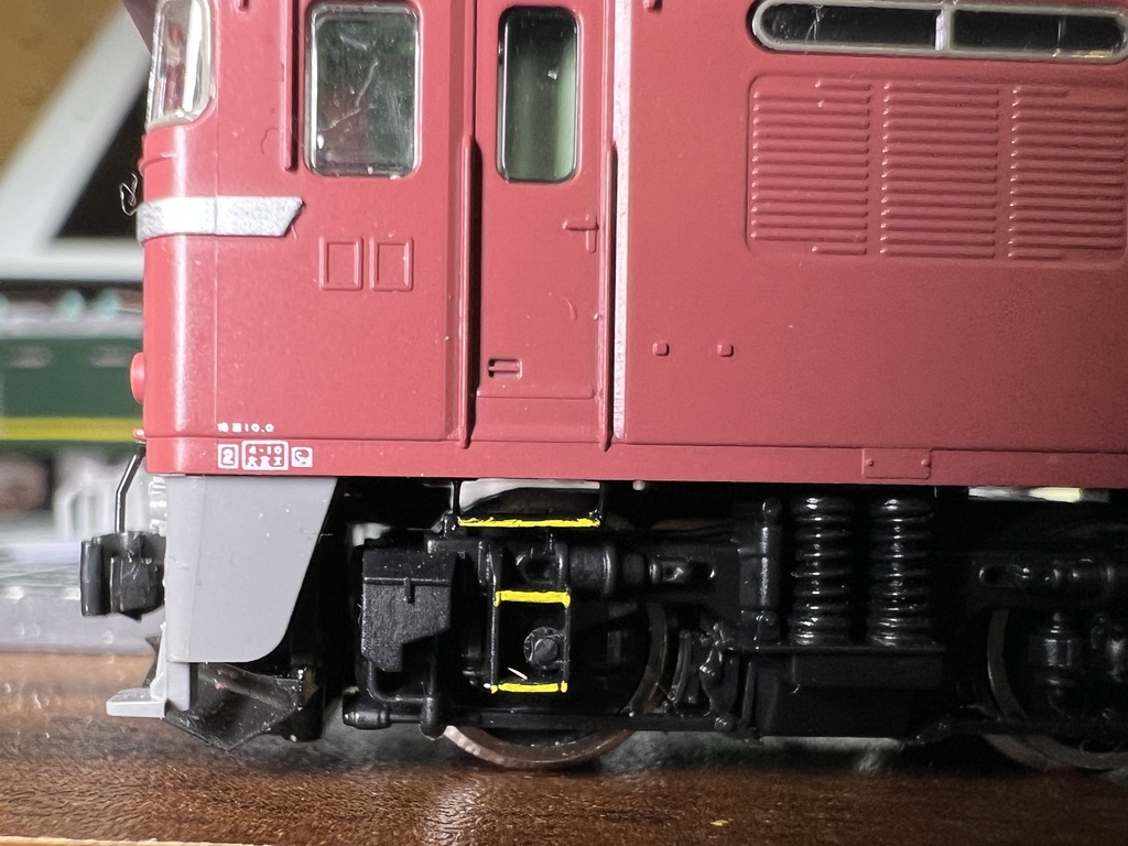 【Nゲージ 】機関車扉下ステップ 電機機関車 8K出力 3D精密パーツ 未塗装2両分