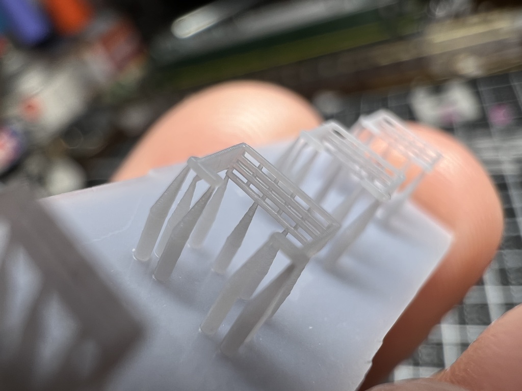 【Nゲージ 】機関車扉下ステップ 電機機関車 8K出力 3D精密パーツ 未塗装2両分