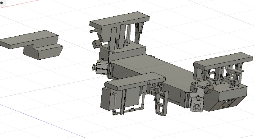 【Nゲージ】E129系汚物タンク床下パーツ(A編成)K社用対応1編成分入り 3D-EC001 8K出力 3D精密パーツ 未塗装
