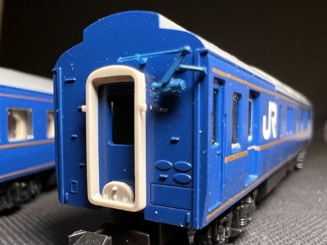 【Nゲージ 】妻面ダンパーR(24系など) 未塗装12個入(6両編成分) 8K出力 3D精密パーツ 客車 寝台特急 24系 14系 など