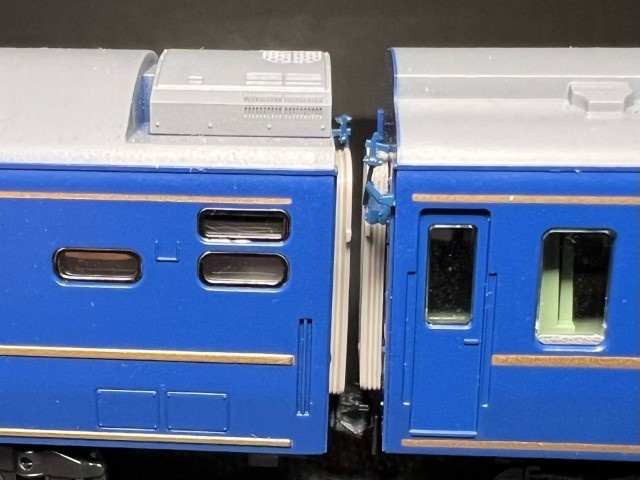 【Nゲージ 】妻面ダンパーR(24系など) 未塗装12個入(6両編成分) 8K出力 3D精密パーツ 客車 寝台特急 24系 14系 など