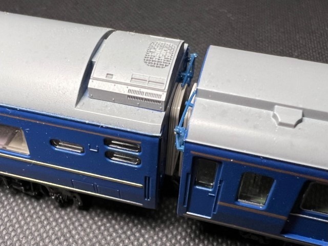 【Nゲージ 】妻面ダンパーR(24系など) 未塗装12個入(6両編成分) 8K出力 3D精密パーツ 客車 寝台特急 24系 14系 など